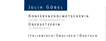 Dolmetscherin Julia Göbel